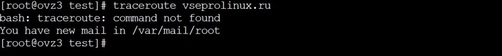 Команда traceroute в системе Linux