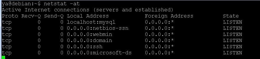 Команда netstat в linux